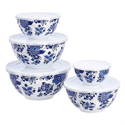 Amazon Basics Nesting Bowls Set with Lids