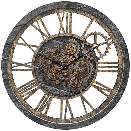 Large Vintage Industrial Wall Clock for Home Decor