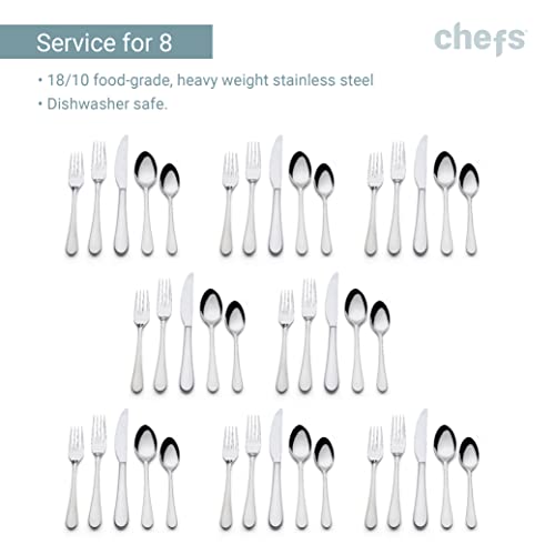 Mesa Satin Flatware Set for 8 – 44 Pieces