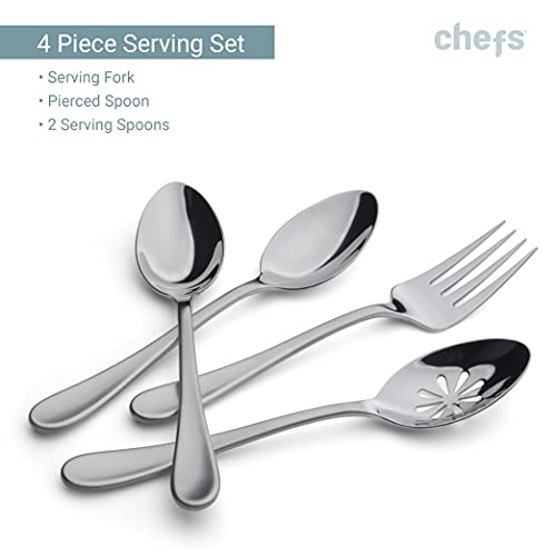 Mesa Satin Flatware Set for 8 – 44 Pieces