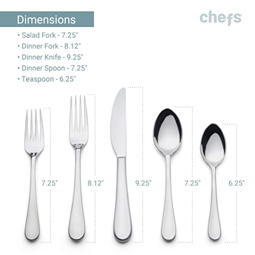 Mesa Satin Flatware Set for 8 – 44 Pieces