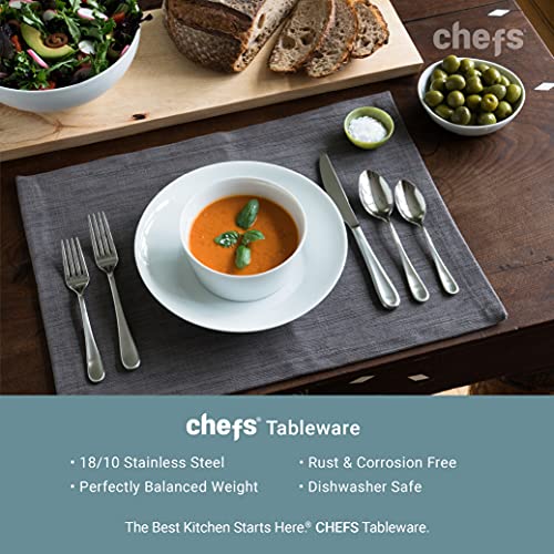 Mesa Satin Flatware Set for 8 – 44 Pieces