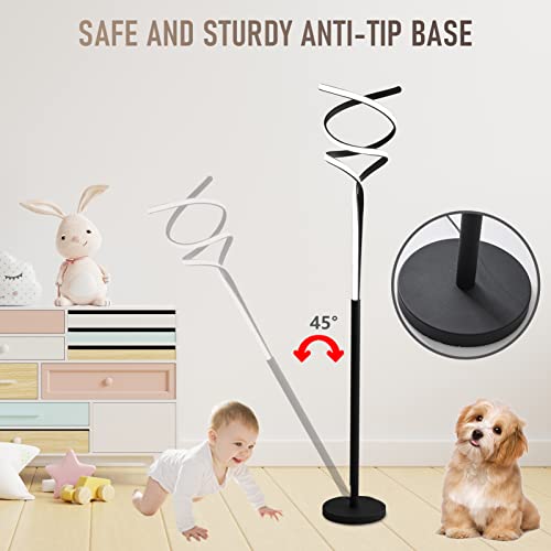 ZxWLife Color-Changing LED Floor Lamp, 63 Inches