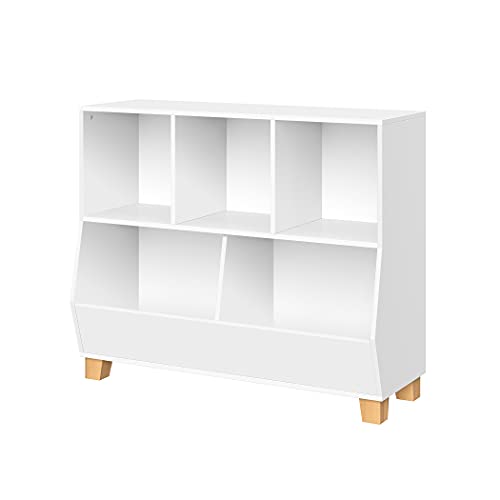 Kids Multi-Cubby Toy Organizer in White