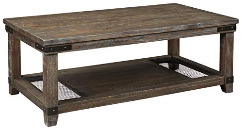 Ashley Signature Brown Wood Coffee Table, 26"x48