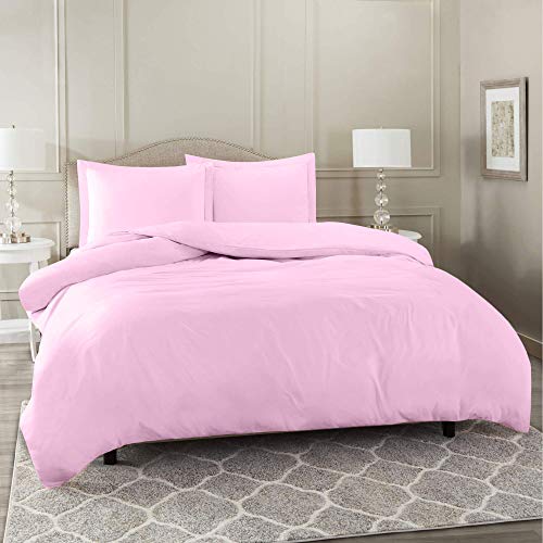 Nestl Twin Duvet Cover Set - Double Brushed Lilac Duvet Cover Twin 2 Piece with Button Closure, 1 Twin Size Duvet Cover 68x90 inches and 1 Pillow Sham