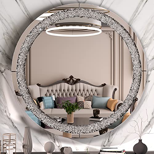 32” Round Decorative Wall Mirror for Any Room