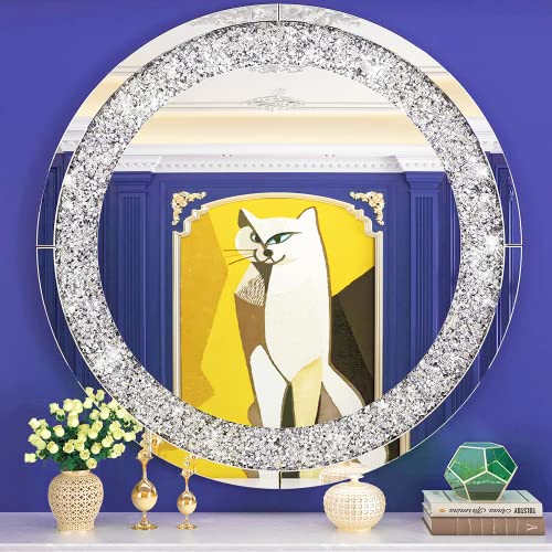 32” Round Decorative Wall Mirror for Any Room