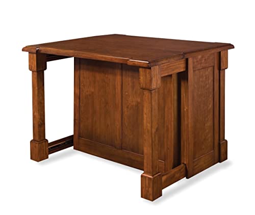 Aspen Kitchen Island in Rustic Cherry Finish