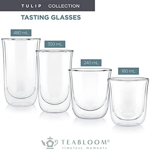 Teabloom Double Walled Insulated Glasses - Set of 4