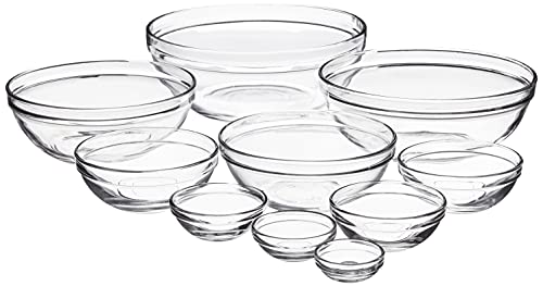 Anchor Hocking Round Clear Glass Plates Set