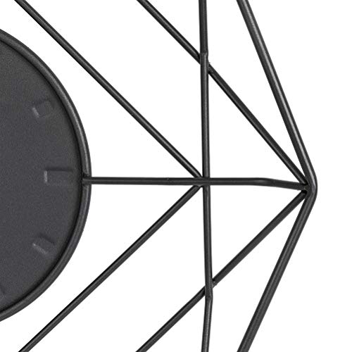 Modern Black and Gold 24" Silent Wall Clock