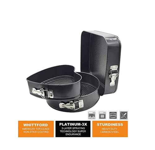 Baking Pan Set: Heart, Round, and Square