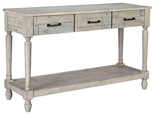 Signature Design by Ashley Shawnalore SOFA TABLE, Whitewash
