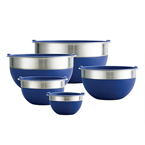 Stainless Steel and Silicone Mixing Bowl Set