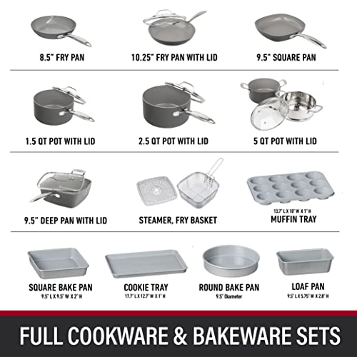 Granitestone Pro 20-Piece Cookware and Bakeware Set