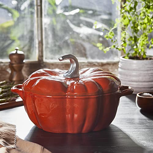 Burnt Orange 3.5 Qt Pumpkin Dutch Oven