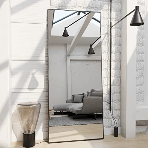 GLSLAND Extra Large Black Full-Length Mirror