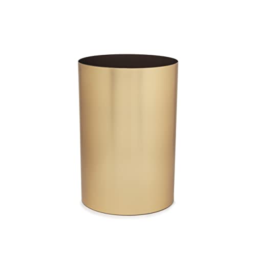 Umbra Metalla Gold Trash Can for Home or Office