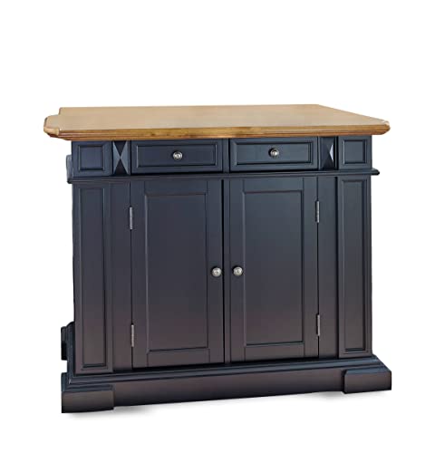 Americana Black Kitchen Island by Homestyles