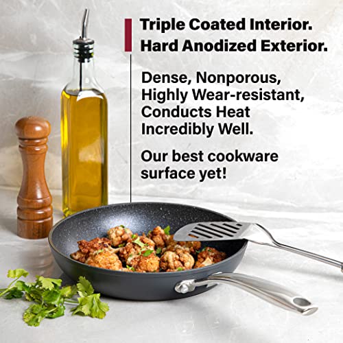 Granitestone Pro Harteloxiertes Pfannen-Set 8", 10", 12