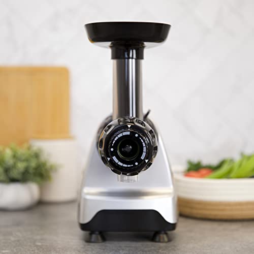 Omega CNC80S Compact Slow Juicer in Silver