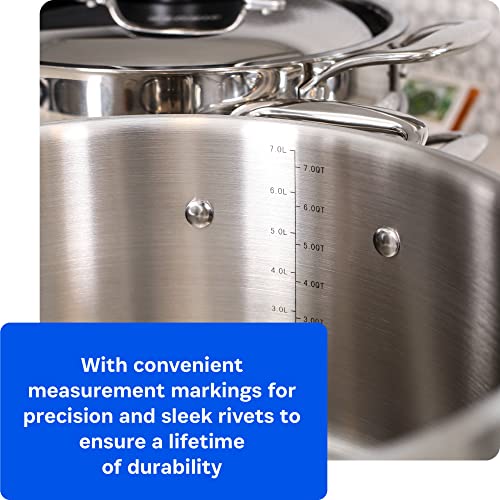 14-Piece Copper-Core Stainless Steel Cookware Set