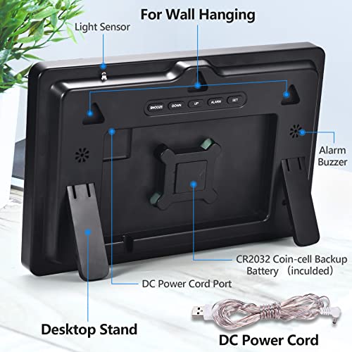 LED Digital Wall Clock with Remote Control