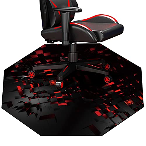 Large Octagon Gaming Chair Mat for Hard Floors