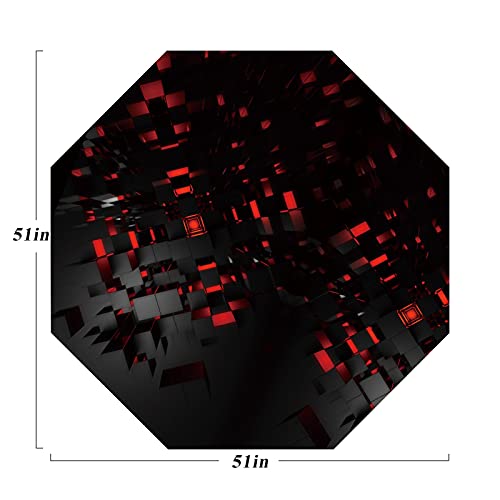 Large Octagon Gaming Chair Mat for Hard Floors