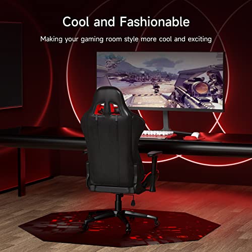 Large Octagon Gaming Chair Mat for Hard Floors