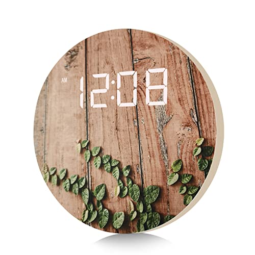Vintage Rattan Wall Clock - USB Powered 10