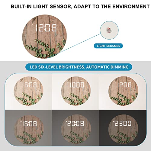 Vintage Rattan Wall Clock - USB Powered 10