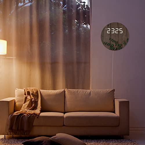 Vintage Rattan Wall Clock - USB Powered 10