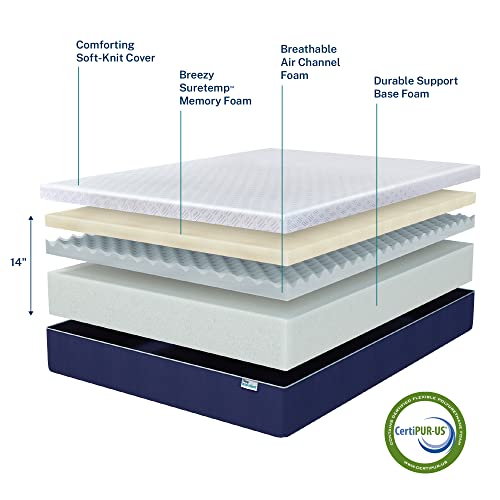 Shiloh 14-Inch Queen Memory Foam Mattress