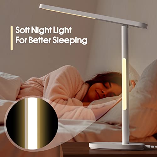 Modern LED Desk Lamp with Night Light & Timer