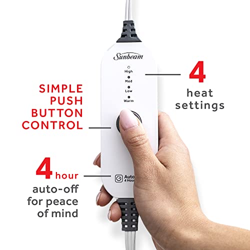 Champagne Lattice Heated Sherpa Throw Blanket