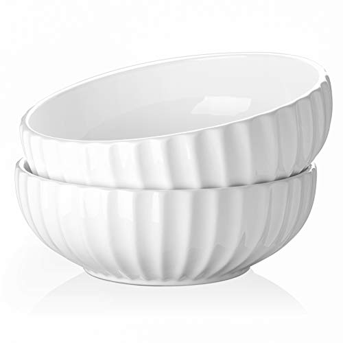DOWAN Large Ceramic Serving Bowls - Set of 2
