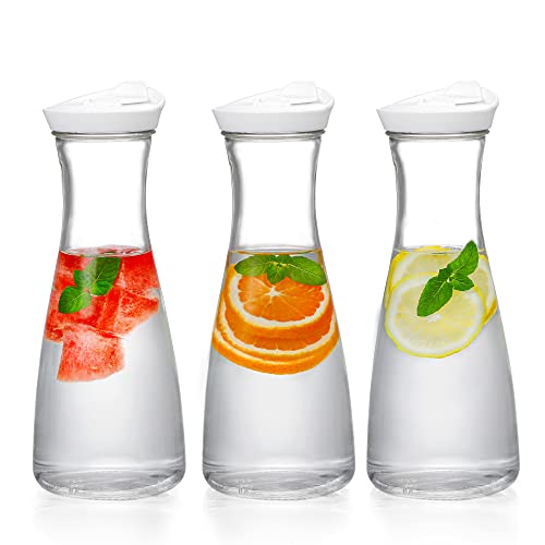Glass Carafe Set for Juices and Beverages
