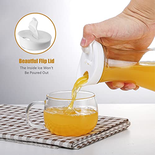 Glass Carafe Set for Juices and Beverages