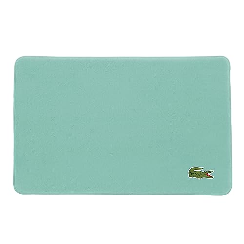 Lacoste Crocodile Bath Mat, Memory Foam Rug, Beach Glass