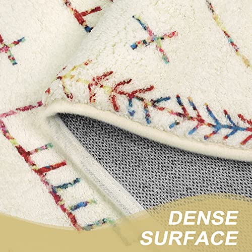 Colorful Boho Non-Slip Bathroom Rug Mat 20x31 inch