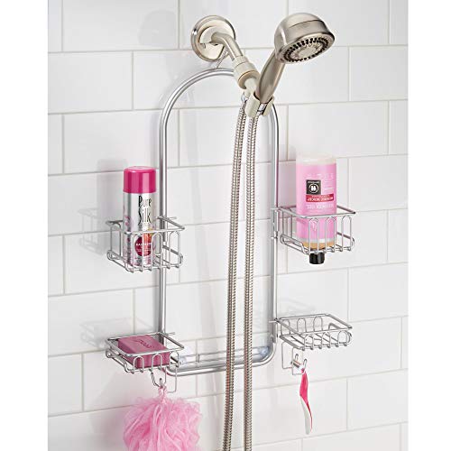 iDesign Classico Shower Shelf, Silver Steel
