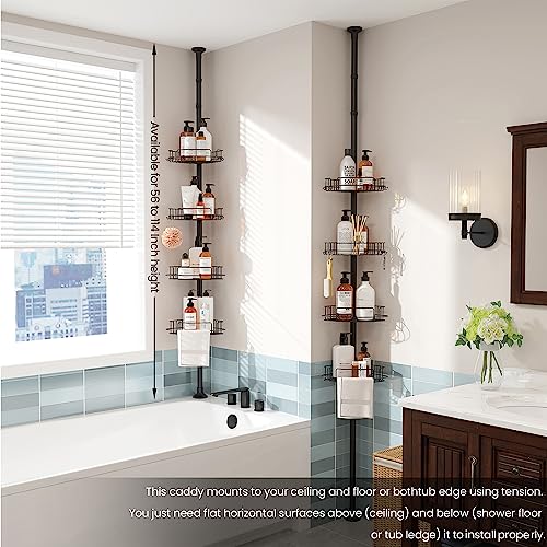 Corner Shower Caddy - 4 Layer Rustproof Organizer