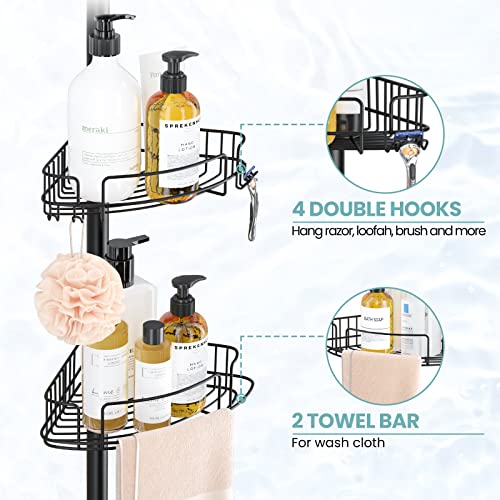 Corner Shower Caddy - 4 Layer Rustproof Organizer