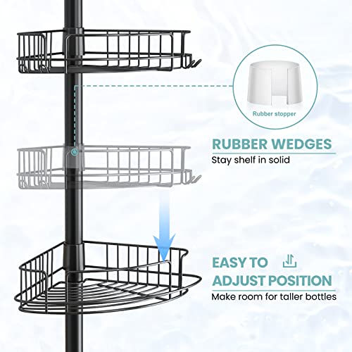 Corner Shower Caddy - 4 Layer Rustproof Organizer