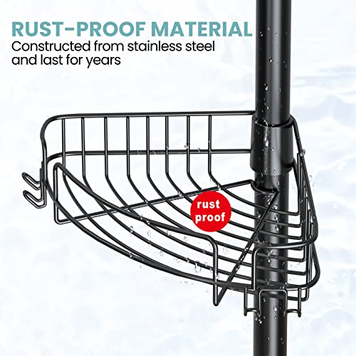 Corner Shower Caddy - 4 Layer Rustproof Organizer