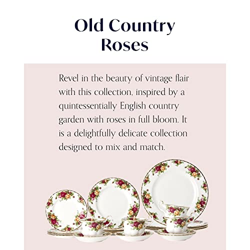 Old Country Roses 20 Piece Vintage Dinner Set