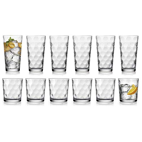 12-Piece Durable Galaxy Drinking Glass Set
