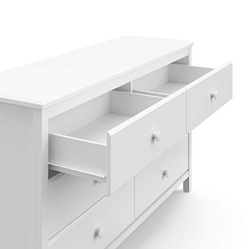 Storkcraft Alpine 6-Drawer White Dresser